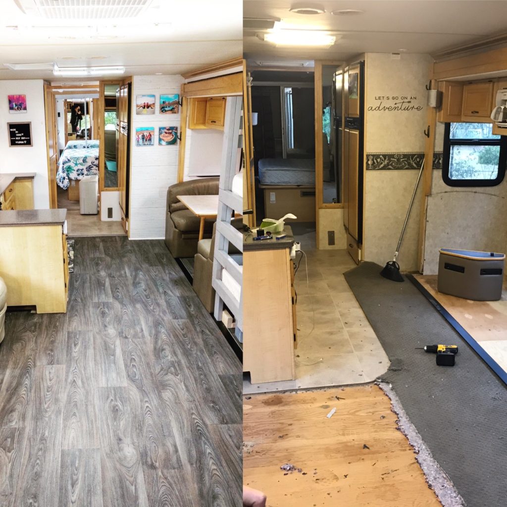 RV Interior Before and After