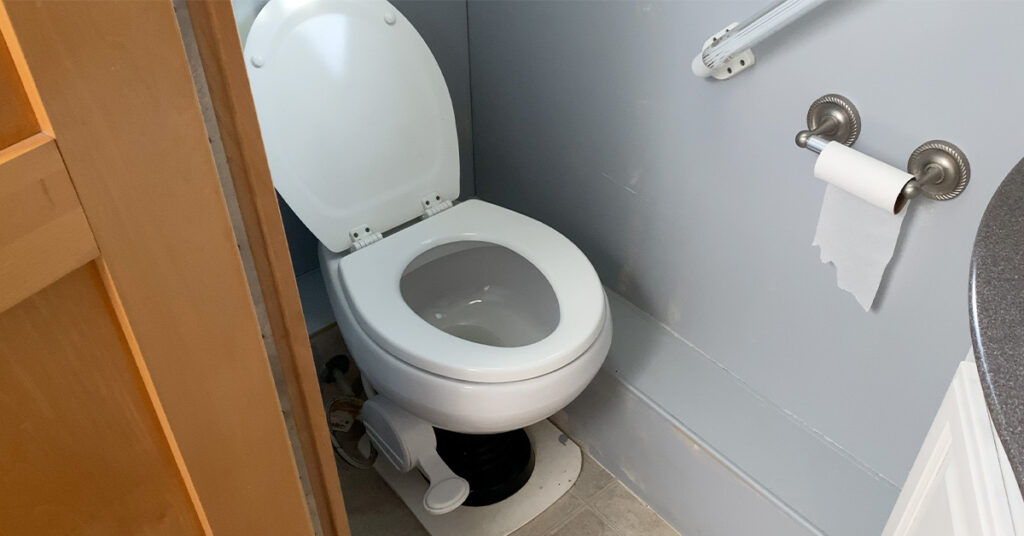 clogged rv toilet